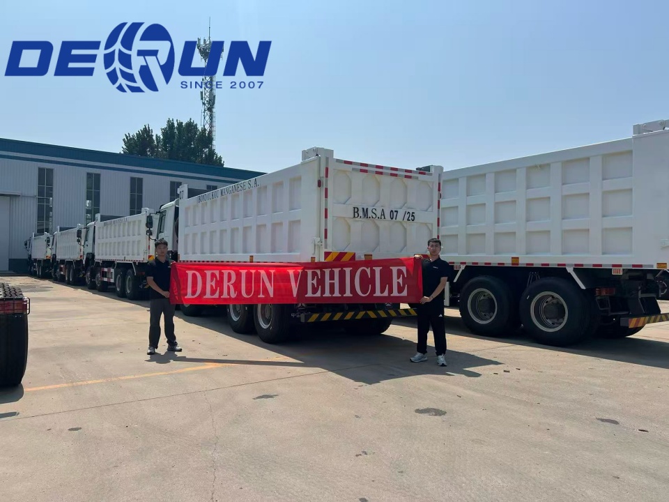 10 birim Howo 8x4 Tipper kamyonları Fildişi Sahili'ne gönderilecek