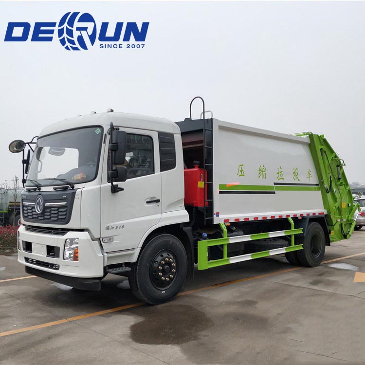 Dongfeng 4x2 altı tekerlekli çöp kompresörlü kamyon